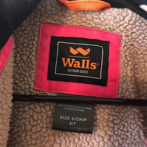 Walls Girl’s Snow/Winter Jacket Outdoor in Size Small/6/7 - Picture 5 of 11